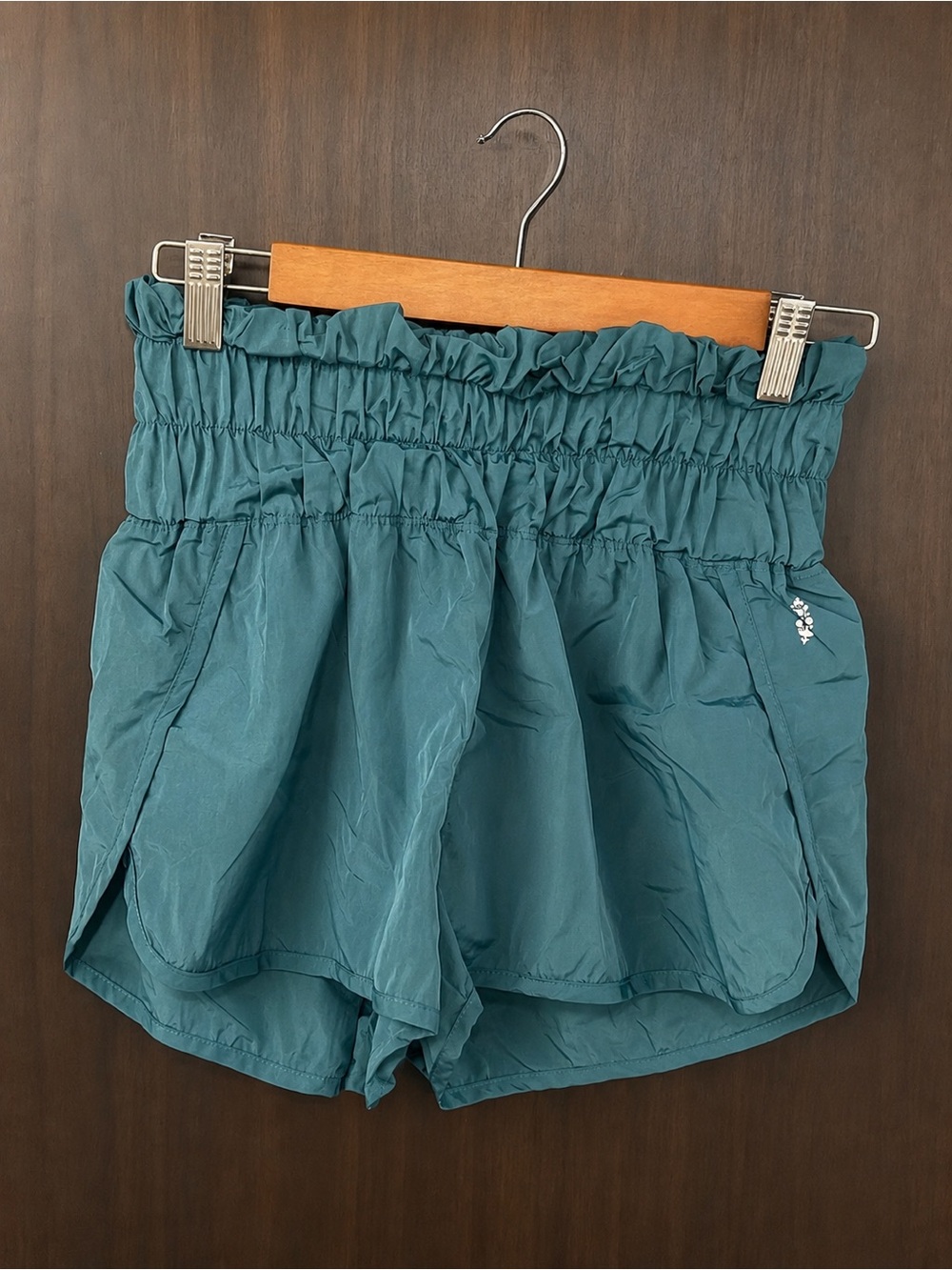 FP Movement by Free People Teal High-Waist Athletic Shorts